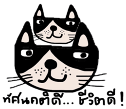 Meawmeaw ; Black cat sticker #13954042