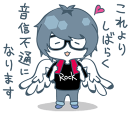 Suit and glasses is the angel 2 sticker #13955744