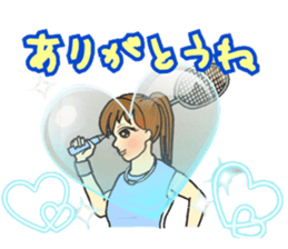 I love badminton sticker #13955924