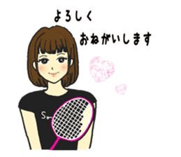 I love badminton sticker #13955926