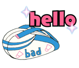 I love badminton sticker #13955931
