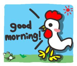 Reaction of an animal. sticker #13956103