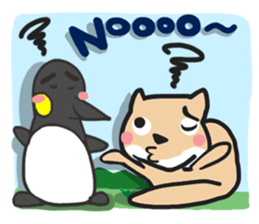 Reaction of an animal. sticker #13956116