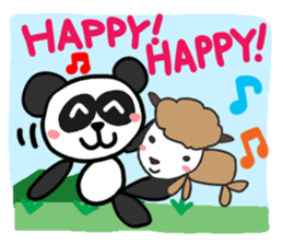 Reaction of an animal. sticker #13956120