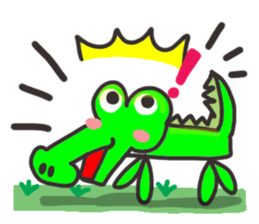 Reaction of an animal. sticker #13956123