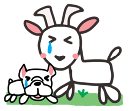 Reaction of an animal. sticker #13956124