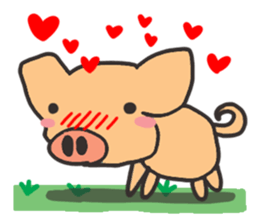 Reaction of an animal. sticker #13956125