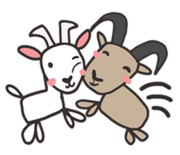 Reaction of an animal. sticker #13956128