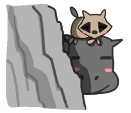 Reaction of an animal. sticker #13956133