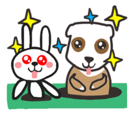 Reaction of an animal. sticker #13956135