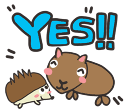 Reaction of an animal. sticker #13956136