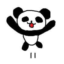 Pretty Cute Panda Sticker sticker #13957479