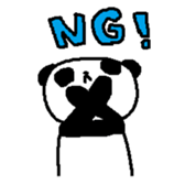 Pretty Cute Panda Sticker sticker #13957487