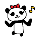 Pretty Cute Panda Sticker sticker #13957492