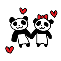 Pretty Cute Panda Sticker sticker #13957493