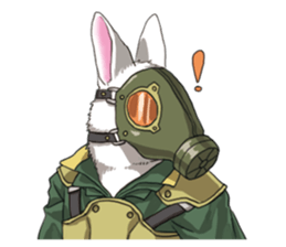 Masked Rabbits sticker #13958286