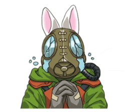 Masked Rabbits sticker #13958287