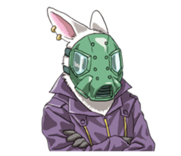 Masked Rabbits sticker #13958290