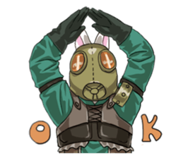 Masked Rabbits sticker #13958291