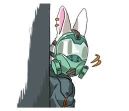 Masked Rabbits sticker #13958293