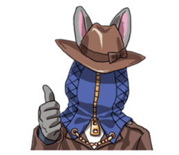 Masked Rabbits sticker #13958294