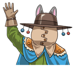 Masked Rabbits sticker #13958299