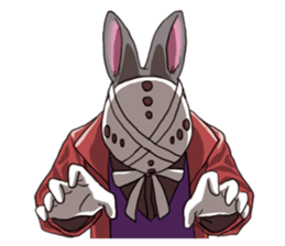 Masked Rabbits sticker #13958308