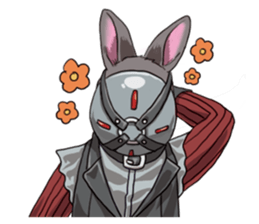 Masked Rabbits sticker #13958309