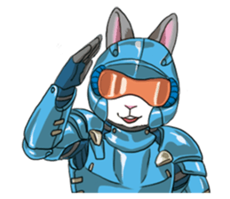 Masked Rabbits sticker #13958310