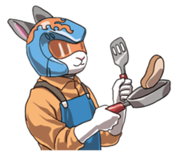 Masked Rabbits sticker #13958312