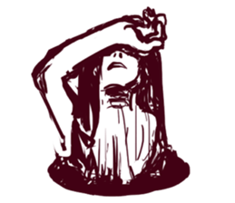 Sewer girl sticker #13959092