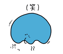 GOKURAKURAGE Jellyfish sticker #13959139