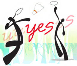 Shadow Man abstract cartoon symbol sticker #13959770