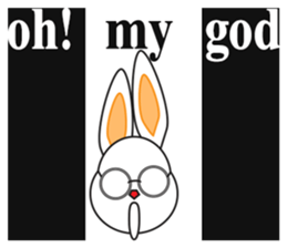 Glasses the rabbit sticker #13960511