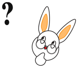 Glasses the rabbit sticker #13960520
