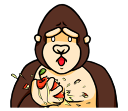 Heartwarming Gorira's sticker #13961014