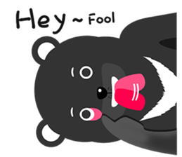 victory bear and monkey(English) sticker #13961245