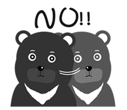 victory bear and monkey(English) sticker #13961250