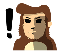 victory bear and monkey(English) sticker #13961258