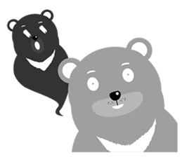 victory bear and monkey(English) sticker #13961276