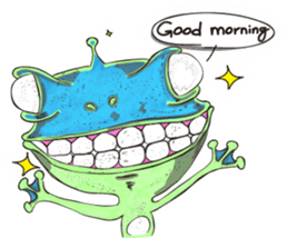 Alien Frog sticker #13961454