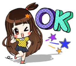 unun cute girl sticker #13963928