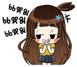 unun cute girl sticker #13963941