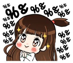 unun cute girl sticker #13963952