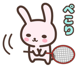 Badminton Rabbit 5 sticker #13966118