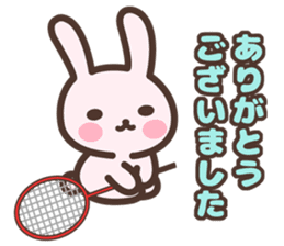 Badminton Rabbit 5 sticker #13966119