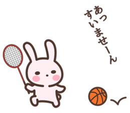 Badminton Rabbit 5 sticker #13966121