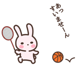 Badminton Rabbit 5 sticker #13966121