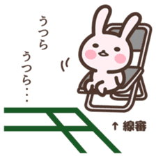 Badminton Rabbit 5 sticker #13966144