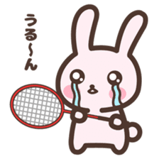 Badminton Rabbit 5 sticker #13966146